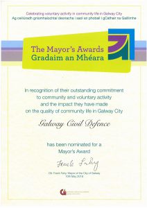 Galway Civil Defence Mayor's Award